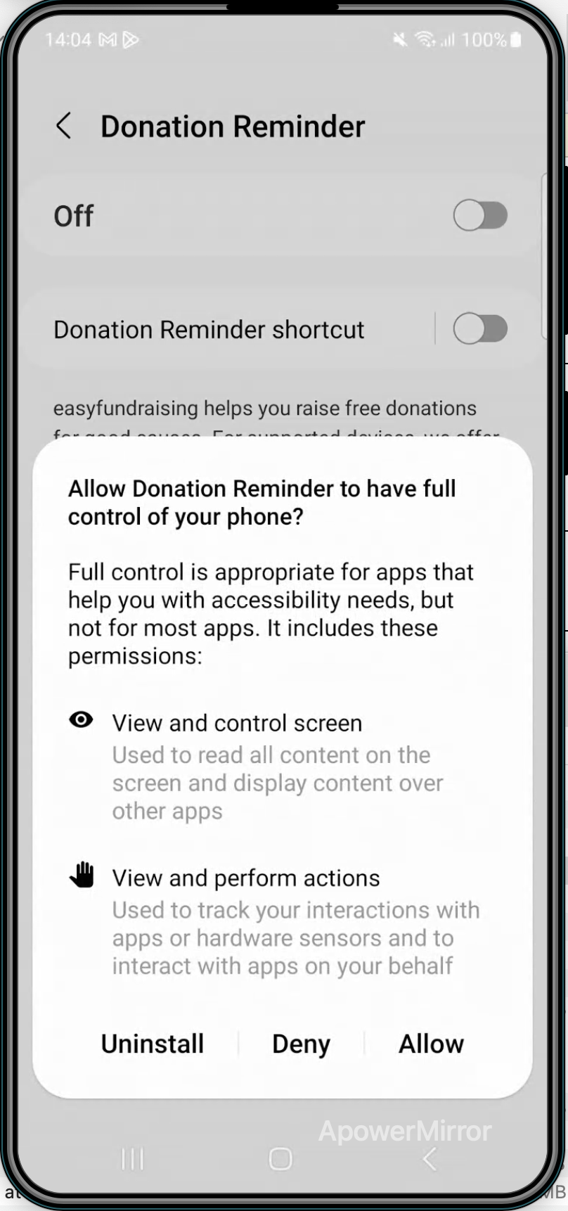 9.DR accessibility screen when enable it.png